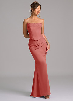 Azazie Sorrel Suknie dla druhen Syrena Gorset Szyfon Do ziemi Sukienka image7