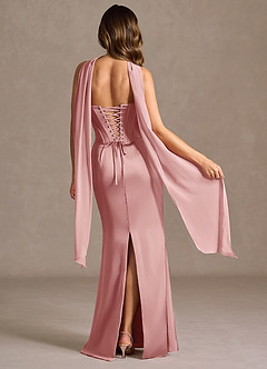 Vestido Rosa Claro Largo Berthe image2