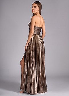 Vestido Bronce Largo Eileen image2