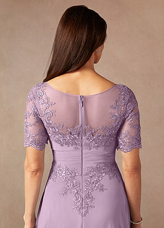 Azazie Raissa Kleider für die Brautmutter A-Linie Spitze Chiffon Kleid Blauregen image8