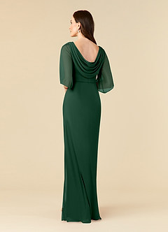 Azazie Magdalene Slutförsäljning Klä Tubklänning i Maska Paljetter Mörkgrön image3