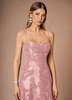Thalyn Coral Pink Long Prom Dress image5