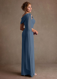 Azazie Bassi Mother of the Bride Dresses Twilight Mermaid Off the Shoulder Mesh Dress image4
