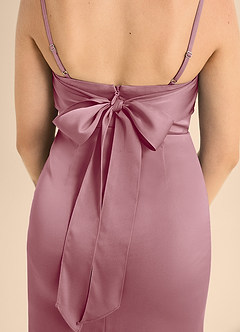 Azazie Mai Junior Vintage Mauve A-Line Sweetheart Neckline Stretch Satin Dress image6