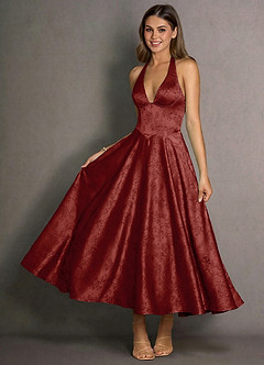 Vestido Rojo Naranja Maxi Isabeau image3