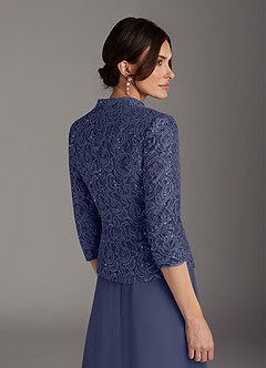 Azazie Cornelia Mother of the Bride Dresses Stormy Sheath Square Neckline Sequins Chiffon Dress image9