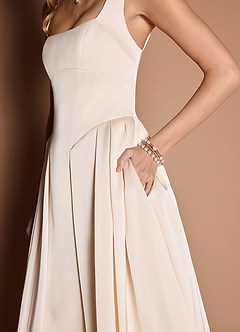 Eirlys Cream Midi Dress image2