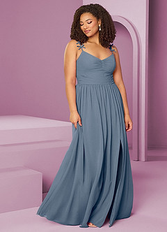 Barbie ♥ Azazie Bridesmaid Dresses Twilight A-Line Pleated Chiffon Dress image4