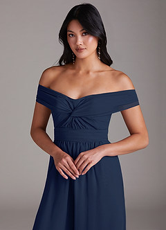 Azazie Lamara Brudtärnklänningar Jumpsuit av i Chiffong Av axeln Konvertibel image7