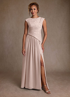 Azazie Kalleen Abiti per la Madre della Sposa Abito A-Line in Chiffon Plissettato Rosa Rossore image5