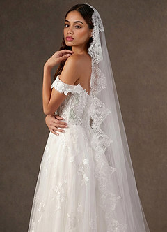 front Lace Mantilla Juliette Cathedral Veil