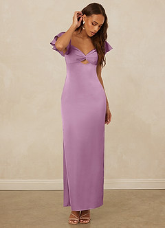 Christian Siriano Bridal for Azazie 1005 Brautjungfernkleider Etui Herzausschnitt Stretch-Satin Kleid Blauregen image5