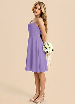 Azazie Shale Jurk van Chiffon met A-Lijn Boog Tahiti image1