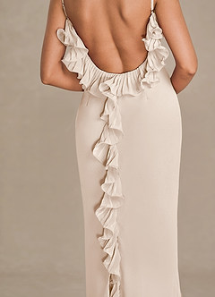 Vionette  Cream Ruffle Maxi Dress image6
