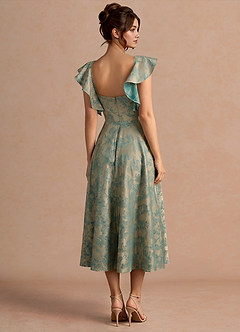 Leilani Moss Brown Midi Dress image2