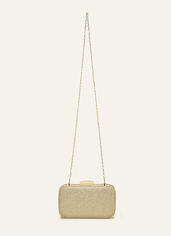 front Crystal Mesh Clutch