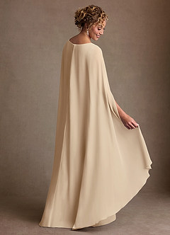 Azazie Boudica Suknie dla Matki Panny Młodej Linia A Pofałdowany Szyfon Długość podłogi Sukienka image4