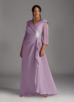 Azazie Jaycee Mother of the Bride Dresses Wisteria A-Line Chiffon Dress image7