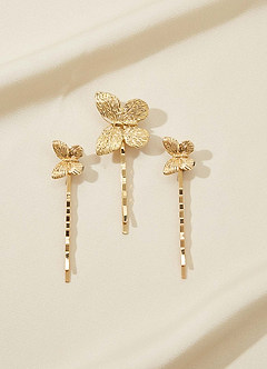 front Butterfly Hair Clip Set