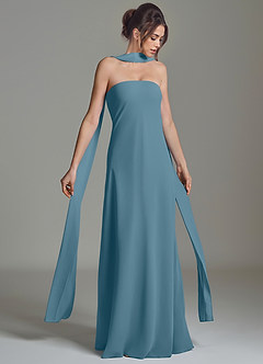 Azazie Ilana Bridesmaid Dresses Bermuda A-Line Strapless Chiffon Dress image1