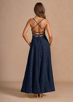 Marlo Navy Corset Prom Dress image2
