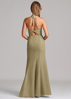 Azazie Emeria Suknie dla druhen Syrena Dekolt w kształcie serca Szyfon Do ziemi Sukienka image2