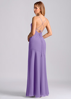 Azazie Grata Brudtärnklänningar Klä av Sjöjungfru i Chiffong Plisserad Tahiti image2