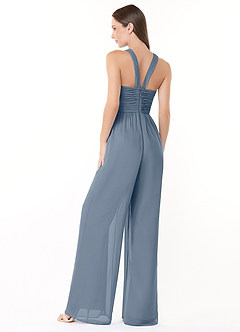 Azazie Berdie Bridesmaid Dresses Twilight Halter Chiffon Jumpsuit image4