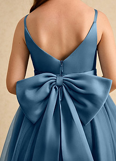 Azazie Patootie Flower Girl Dresses Bermuda A-Line Spaghetti Strap Tulle Dress image6