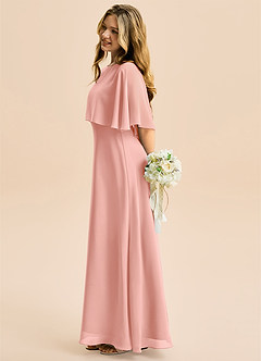 Azazie Maris Junior Abito A-Line in Chiffon Rosetta image3