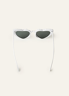 front Lot de 3 lunettes de soleil Pearl Heart prêtes pour les photos