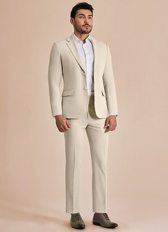 front William Tan Comfort Blend Suit