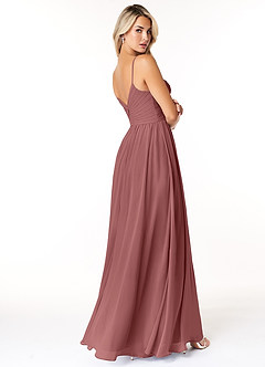 Azazie Lisbon Schlussverkauf A-Linie Herzausschnitt Chiffon Kleid Amethyst image2