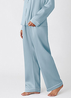 front Spodnie piżamowe z jedwabiu 100% nadające się do prania