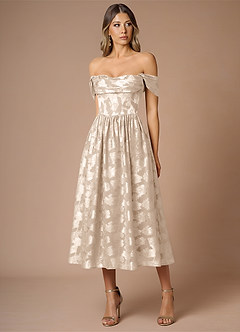 Dana Cream Midi Dress image3