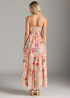 Azazie Kaiden Bridesmaid Dresses Abstract Bouquet Floral A-Line Sweetheart Neckline Chiffon Dress image2