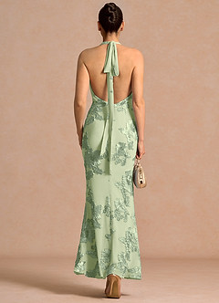 Cipriana Light Green Maxi Dress image5