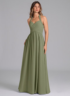 Azazie Darlyn Bridesmaid Dresses Pistachio A-Line Sweetheart Neckline Chiffon Dress image1