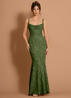 Aubrey Maxi Klänning Oliv image4