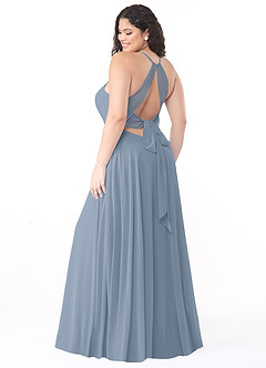 Azazie Evalleen Bridesmaid Dresses A-Line Pleated Chiffon Floor-Length Dress image10
