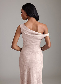 Azazie Emerson Brudtärnklänningar Klä av Sjöjungfru i Blommig Utbrändhet Av axeln Rodnande Rosa image7