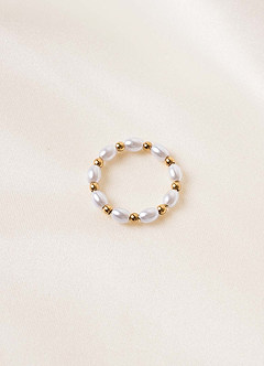front Parel gouden ring