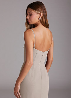 Azazie Saige Bridesmaid Dresses Frost A-Line Off the Shoulder Chiffon Convertible Dress image9