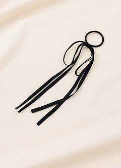 front Ribbon Charm Scrunchie