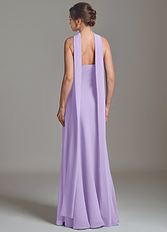 Azazie Ilana Bridesmaid Dresses Lilac A-Line Strapless Chiffon Dress image2