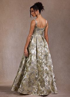 Carina Gilded Silver Maxi Dress image2
