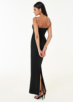 Asha Black Rhinestone Maxi Dress image5