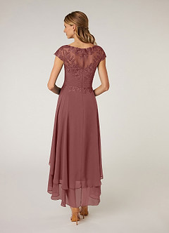 Azazie Shonda Mother of the Bride Dresses Desert Rose Lace Chiffon Dress image2