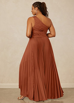 Christian Siriano Bridal for Azazie 1008 Brautjungfernkleider A-Linie One-Shoulder Stretch-Satin Kleid Zedernrose image14
