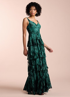 Cammy Teal Ruffle Maxi Dress image4